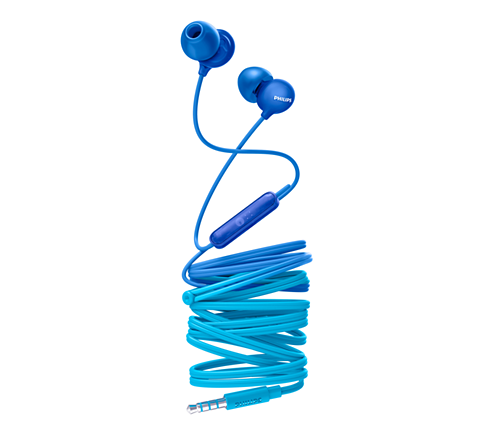 Auricular Philips Intra She2405 Con Micro Azul
